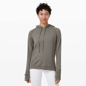 lululemon Grey Sage Sit In Lotus Hoodie Sweater size 4